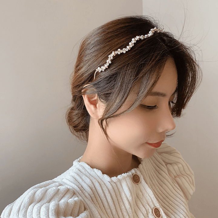 New Korean Girl Face Wash Hair Band Retro French Hairband - MRSLM