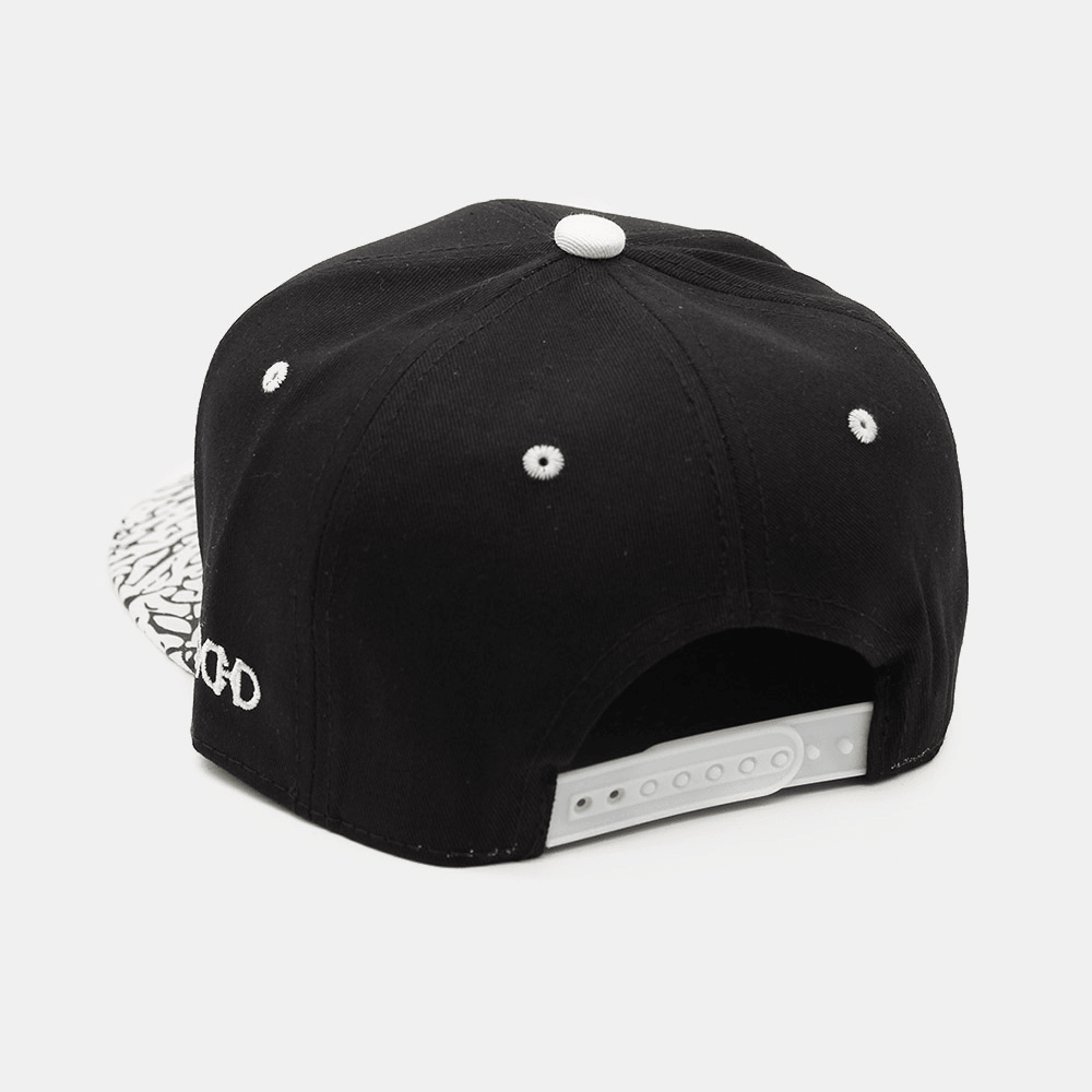 Unisex Star Letter Pattern Embroidery Cotton Flat Brim Hip Hop All-Match Baseball Cap - MRSLM