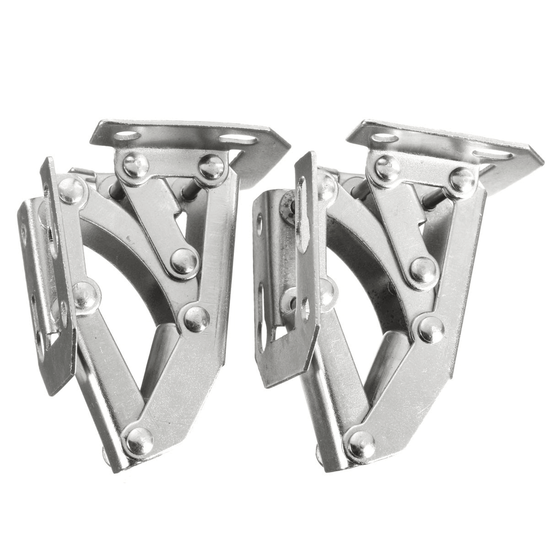 2Pcs Cabinet Bridge Hinge Cupboard Door Hinge 90° Easy Mount Concealed Cabinet Kitchen Cupboard Sprung Door Drawer Hinges - MRSLM