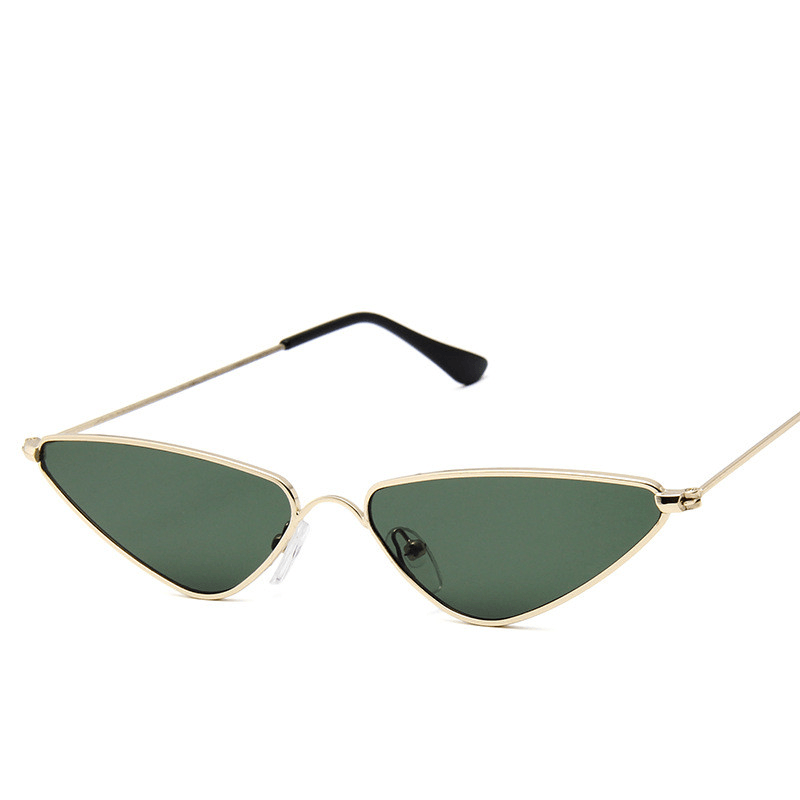 Small Frame Sunglasses Fashion Triangle Ocean Piece Metal Sunglasses - MRSLM