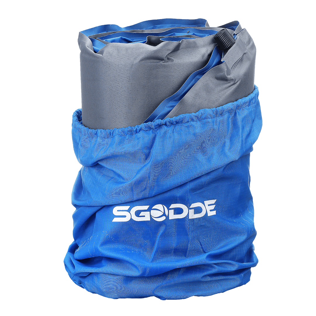 SGODDE Inflatable Sleeping Mat with Pillow Self Inflating Sleeping Pad Roll up Foam Bed Pads for Outdoor Camping Hiking - MRSLM