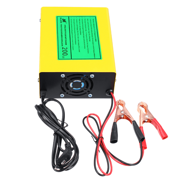 12V/24V 15A Auto Lead Acid Battery Charger Intelligent Pulse Repair LCD for Car Motorcycle - MRSLM