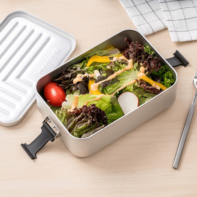 Jordan&Judy 1.4L Aluminum Lunch Box Bento Case Food Meal Container Camping Picnic - MRSLM