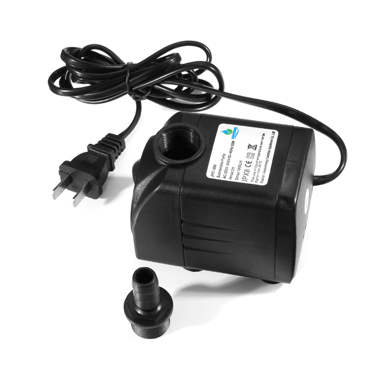 8-25W Submersible Water Pump Oxygen Pump Electric Water Feature Pump Small Fountain Garden Fish Pond - MRSLM