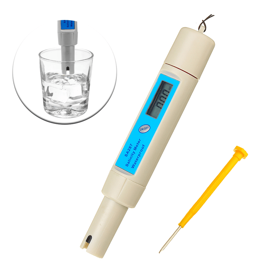 Wattson WS-SA287 0.1Ppt Resolution Salinity Meter Waterproof PH Meter Pen for Aquaculture - MRSLM