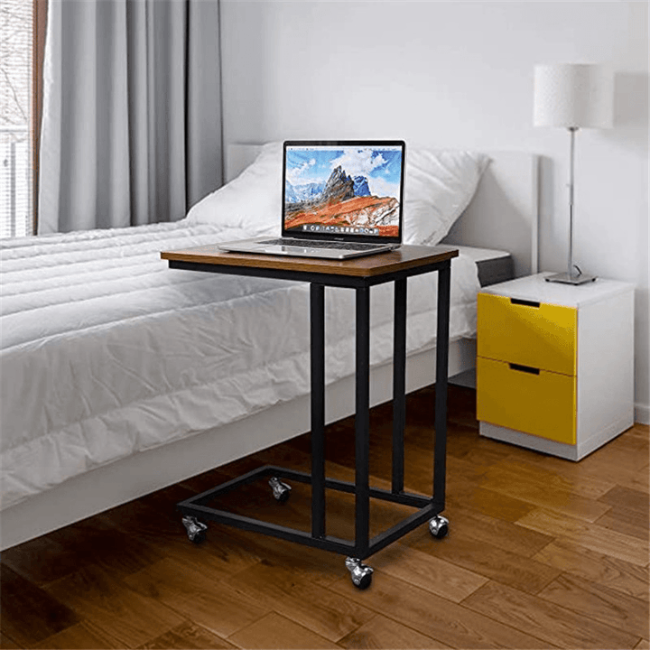 C Table Sofa Side Mobile / Fixed End Table for Living Room Coffee Laptop Desk - MRSLM