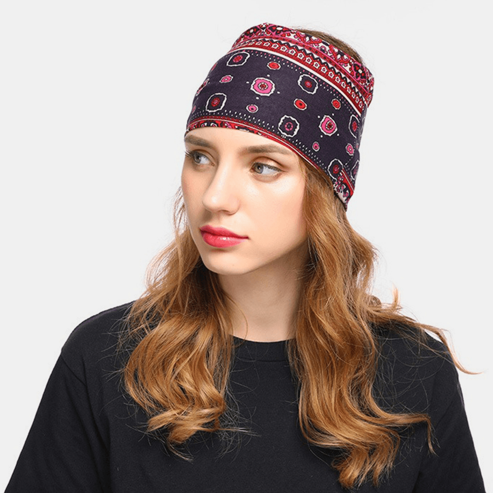 Women Floral Hat Beanie Scarf Turban Head Wrap Cap - MRSLM