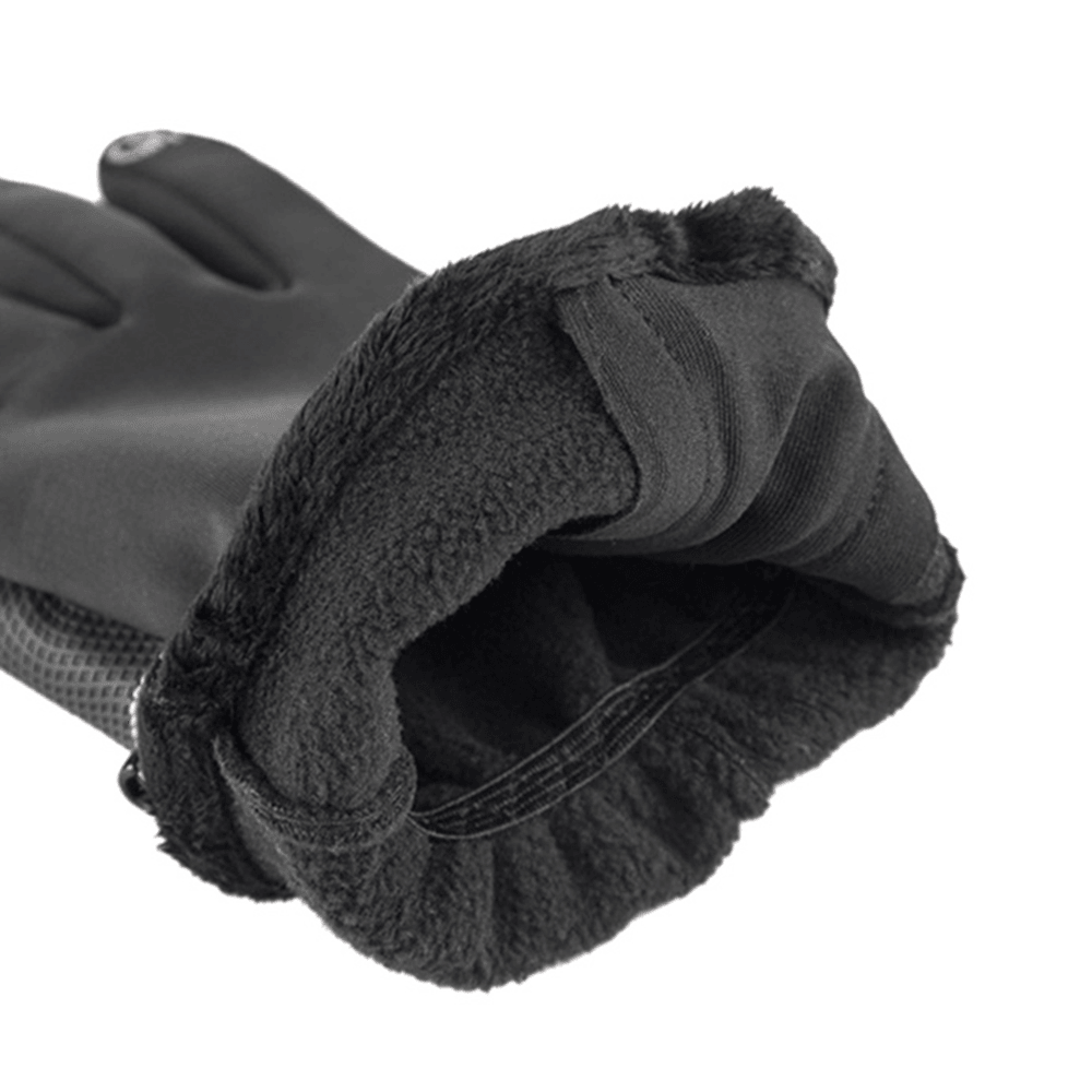 Unisex Winter Ski Full Finger Zipper Gloves - MRSLM