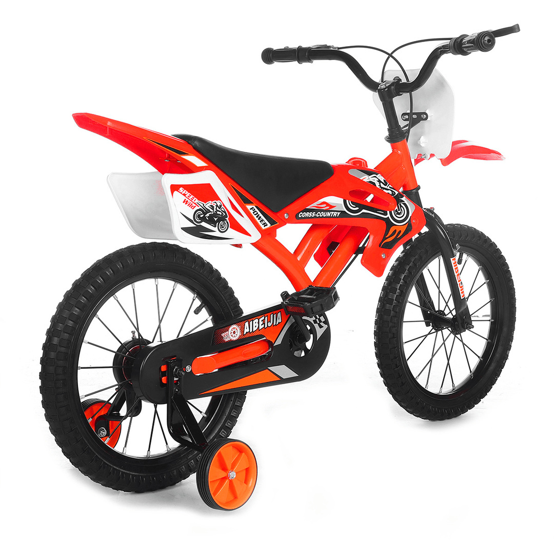 12 Inch Children Ride Beginners Moto Bike 4-Wheels Balance Training Motocross Bicycle Kids Ride on Toys for Boys Girls - MRSLM