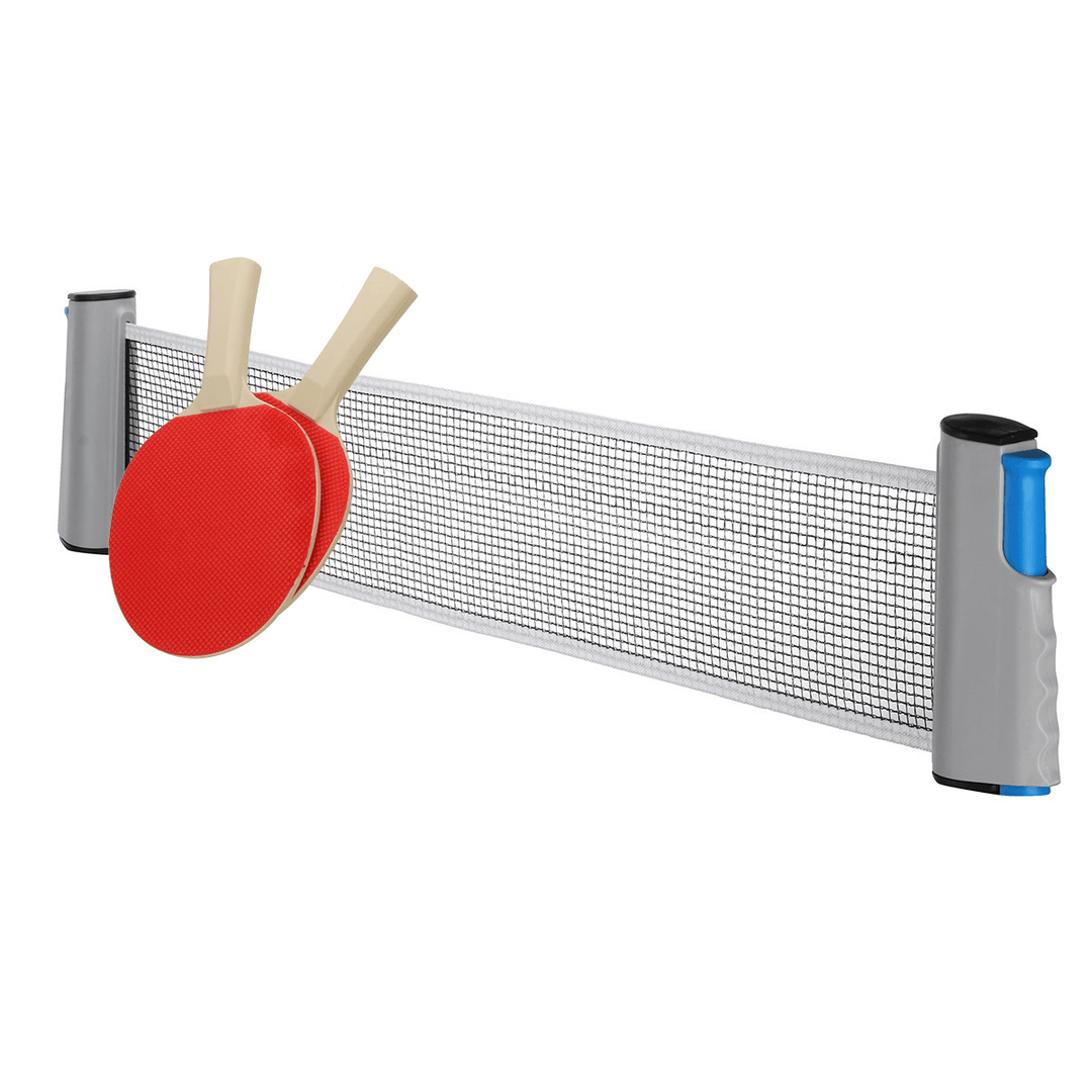 1.7M Retractable Ping Pong Net Set for Any Table 2 Table Tennis Paddles Home Indoor Training Outdoor Game Table Portable Table Tennis Set - MRSLM