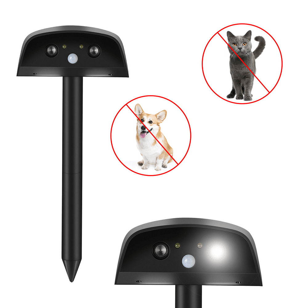 Ultrasonic Animal Repeller Garden Repellent Dog Cat PIR Sensor Repellent Keep Animals Away Training Equipment - MRSLM