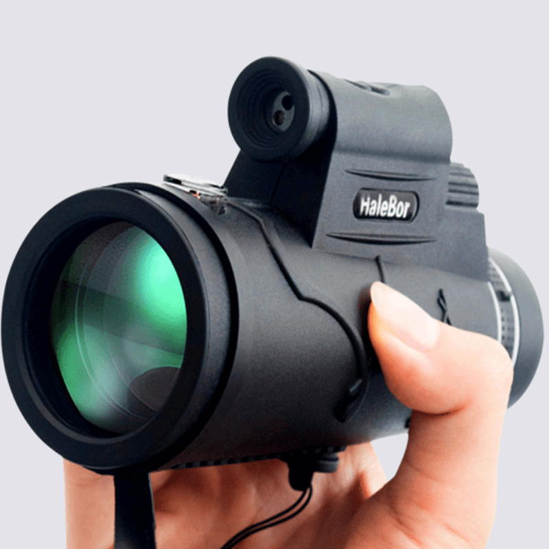 Ipree® 12X50 Monocular Waterproof Optic HD Telescope Day Night Vision with Compass Light - MRSLM