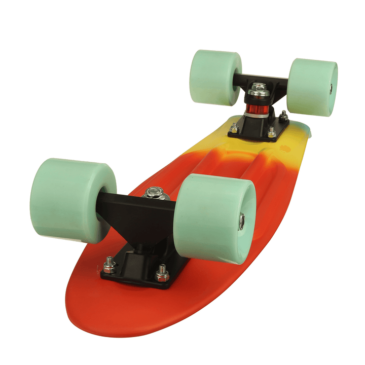 23Inch Kids Skateboard Flashing Four-Wheel Longboard Children Mini Cruiser Scooter Max Load 50Kg - MRSLM