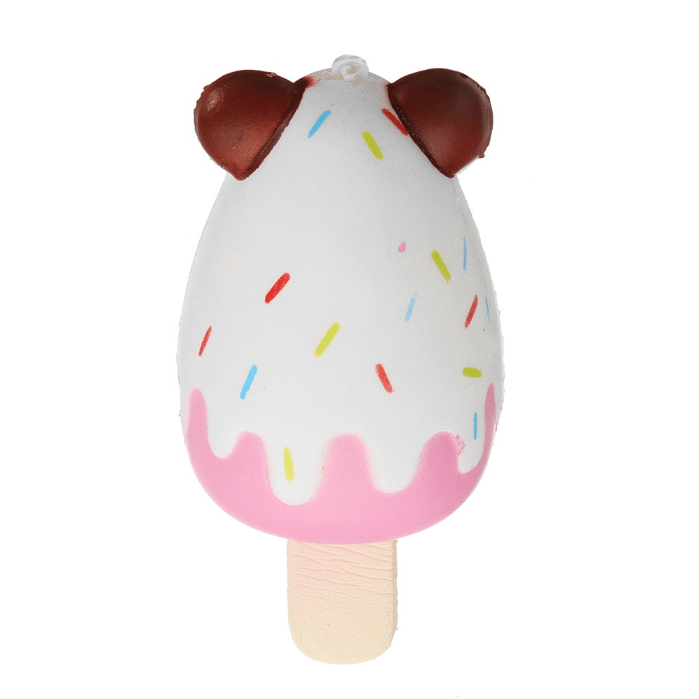 Sanqi Elan Bear Popsicle Ice-Lolly Squishy 12*5.5CM Licensed Slow Rising Soft Toy with Packaging - MRSLM