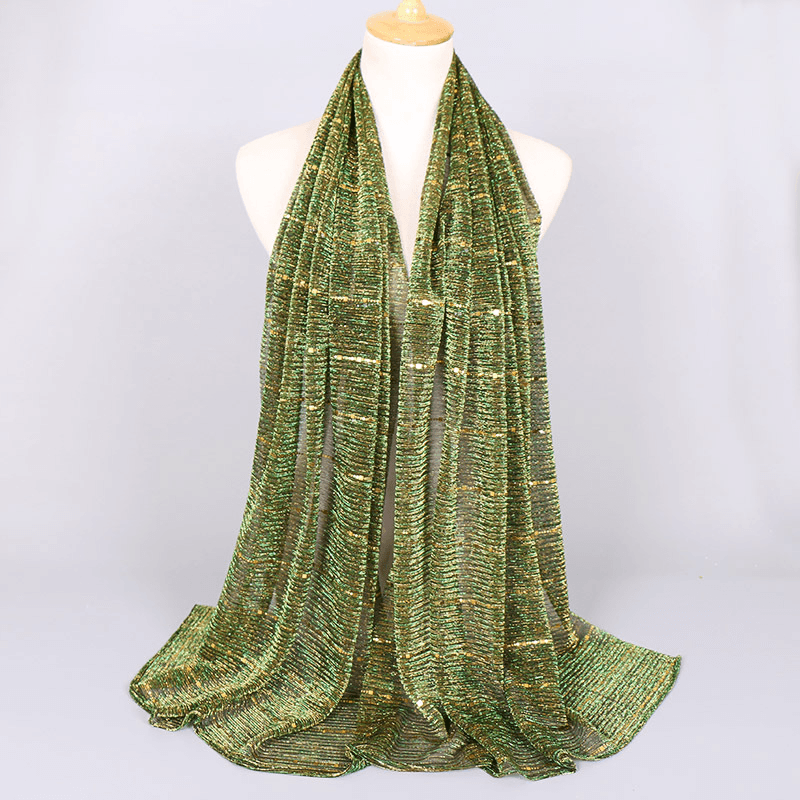 Women Wicked Sequined Headband Scarf Arabian Shawl - MRSLM