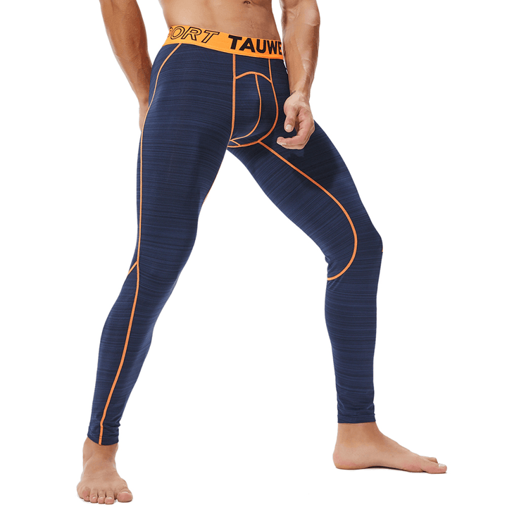 Mens Elastic Sport Gym Tight Pants Compression Underpants - MRSLM