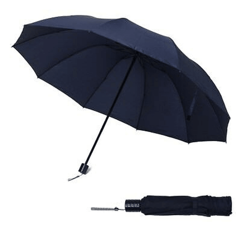 Large Folding Umbrella Auto Anti-Uv Windproof Rain Sun Business for Men Women - MRSLM