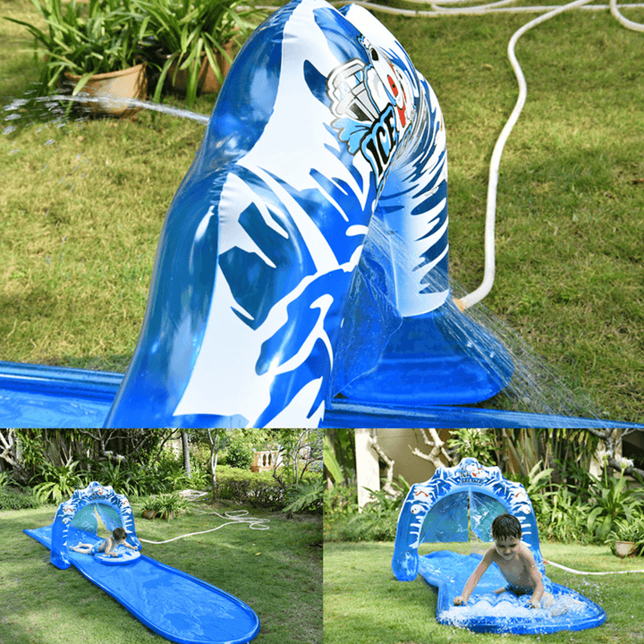 5X1.2M Giant Surf Water Slip Slide Fun Lawn Surf Water Slides Mat Pools for Kids Summer PVC Games Center Backyard Outdoor Children Adult Toys - MRSLM