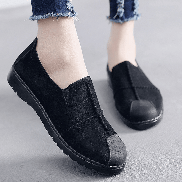 Women Casual Suede Soft Sole Loafers - MRSLM