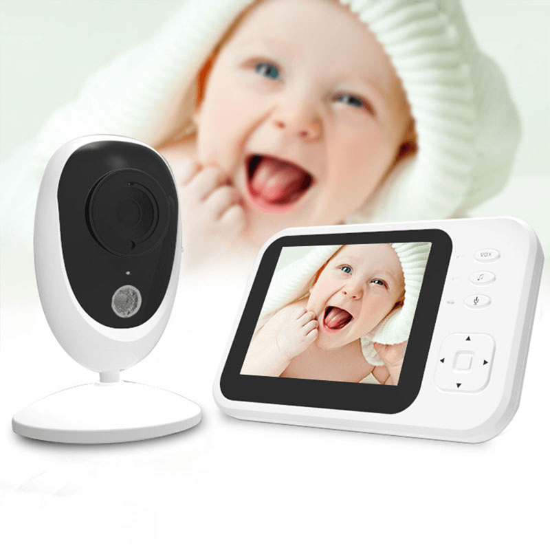 Wifi Baby Monitor with Camera Video Baby Sleeping Nanny Audio Night Vision Home Security Babyphone Camera - MRSLM