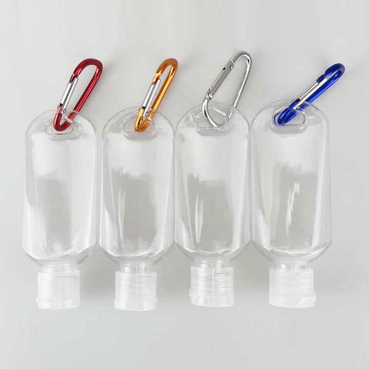 50Ml 5 Pcs Clear Container Wall Hanging Soap Dispenser Bottle Portable Leak-Proof Refillable Bottle Climbing Travel - MRSLM