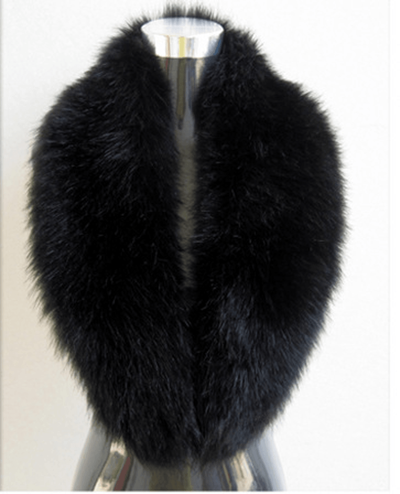 Ladies Shawl Warmth Thickened Faux Fur Scarf - MRSLM