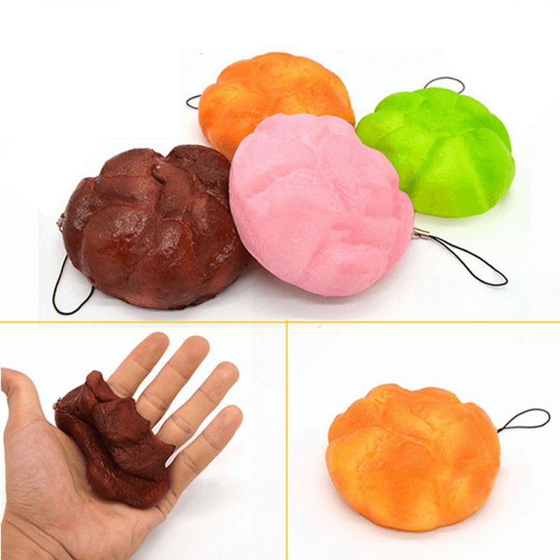 Squishy Puff 9Cm Random Color Phone Bag Strap Pendent Decor - MRSLM