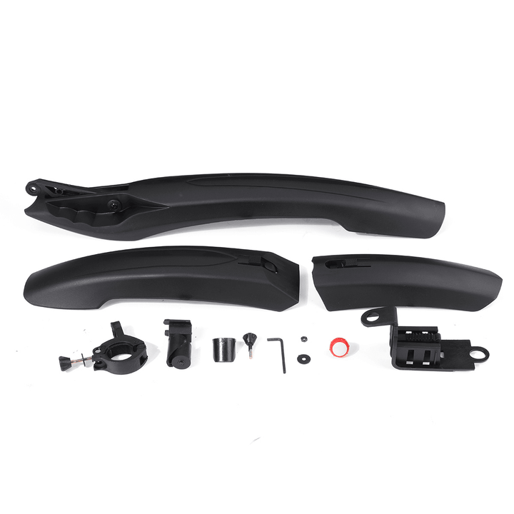 2 Pcs Bike Fender Front Rear Bicycle Mud Guard Cycling Tire Mudguard with Lights Mountain Bike Mudguards - MRSLM