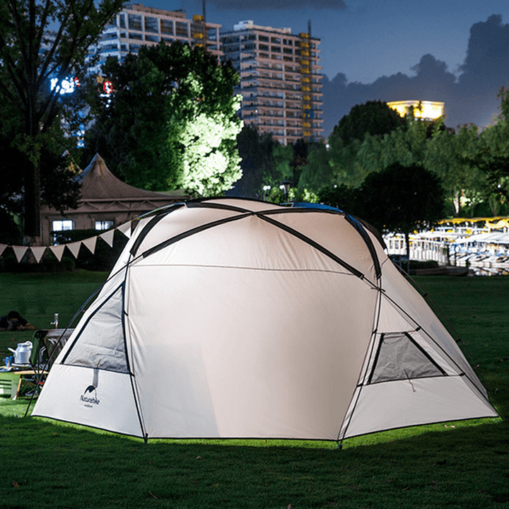 Naturehike NH18Z001-P 3-4 People Tent Waterproof PU1000+ Canopy UPF 40+ Sunshade Outdoor Camping - MRSLM