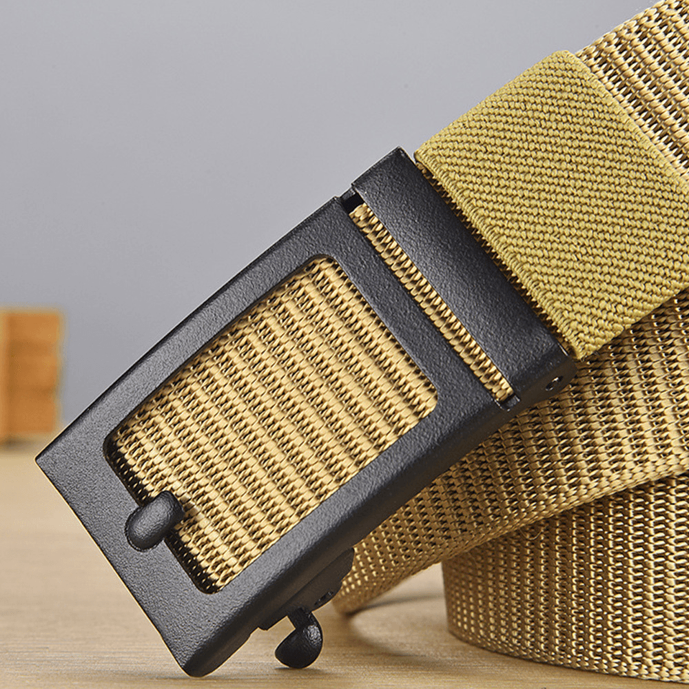 Men Nylon Mountaineering Training Multifunction Outdoor Combat Belt 125Cm Adjustable Tactical Belt - MRSLM