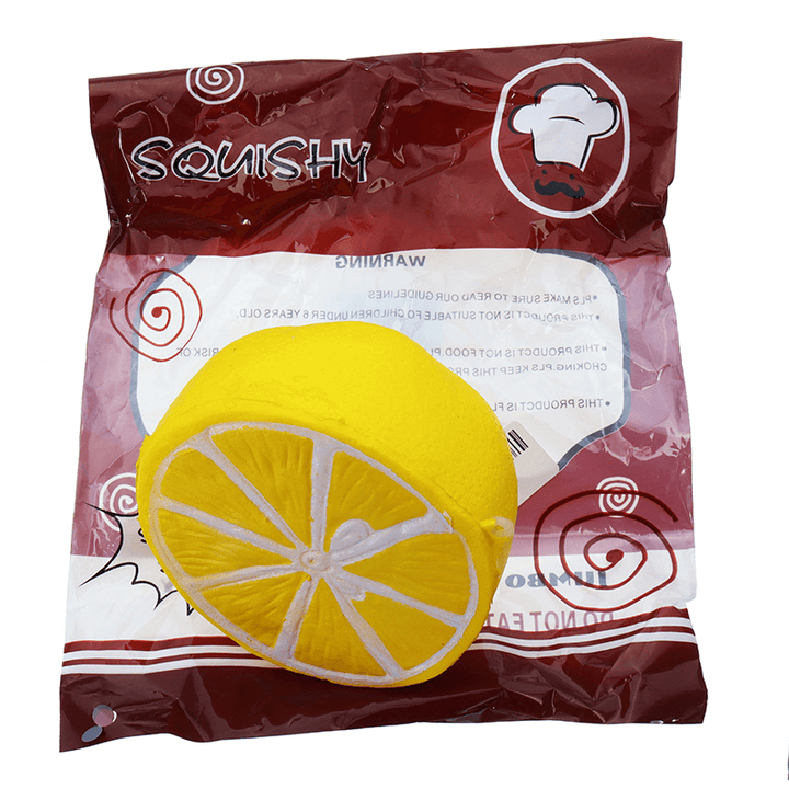 Squishy Half Lemon Soft Toy 10Cm Slow Rising with Original Packaging Birthday Festival Gift - MRSLM