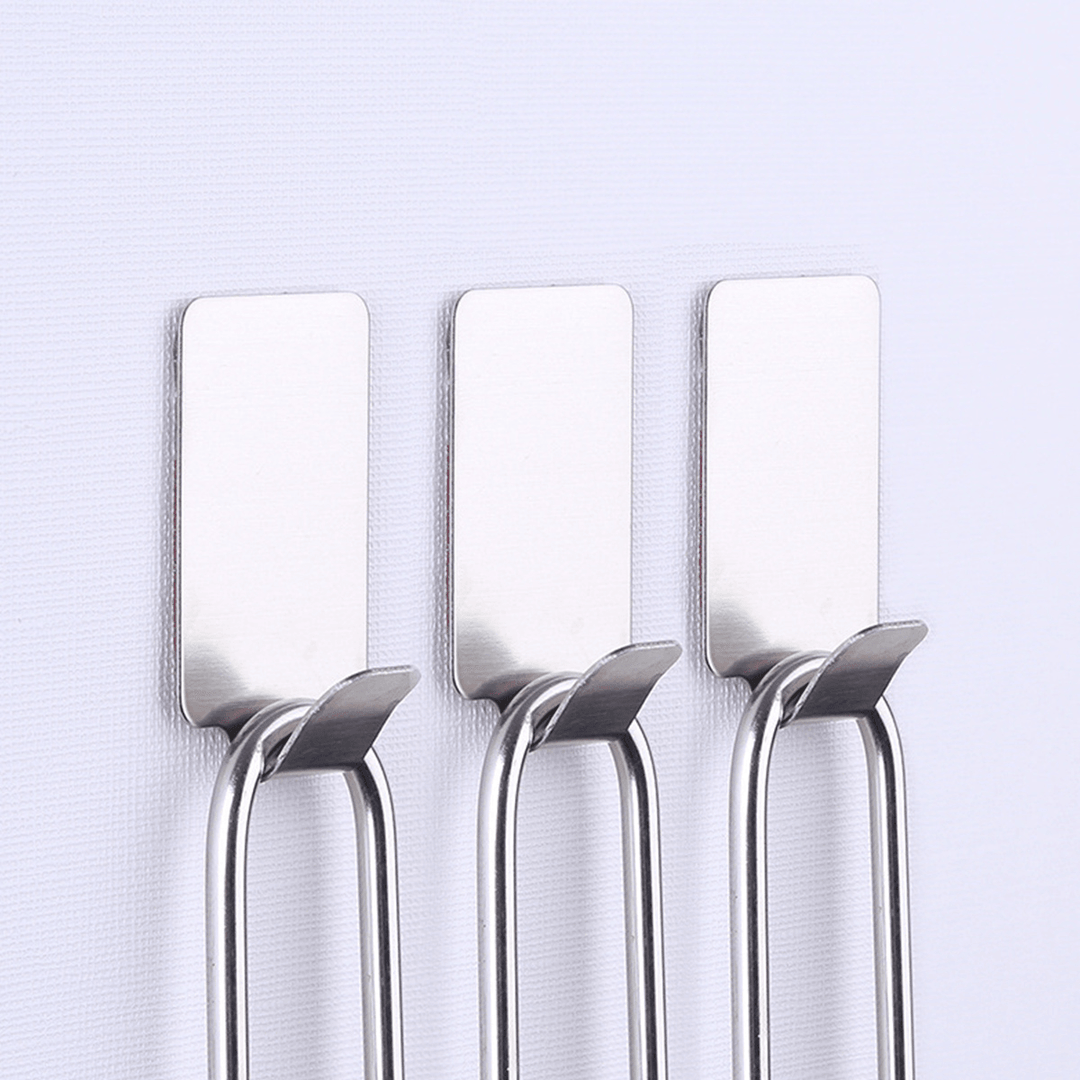 304 Stainless Steel Hook Nail Non-Trace from Viscose Household Hooks for Home Kitchen Storage Hook - MRSLM