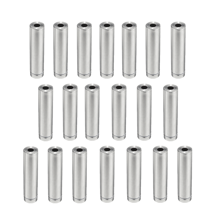 20Pcs/Set 12Mm Stainless Steel Advertisement Nails Stone Wall Mount Glass Sign Standoff Bolt Pin Fixing Screw Kits for Artwork Sign Displaying - MRSLM