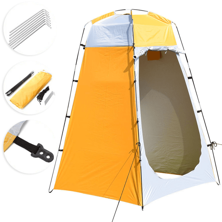 210T Polyester Shower Tent Anti-Uv Waterproof Dressing Room Rain Shelter Beach Privacy Tent C Amping Travel with Storage Bag - MRSLM