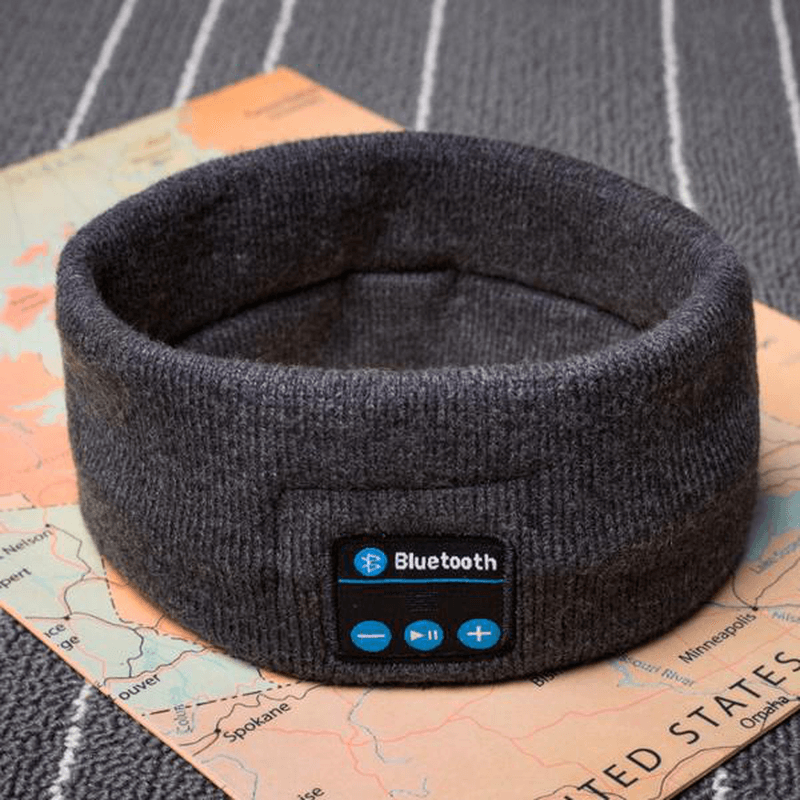 Bluetooth Sport Sweat Headbrand Wireless Hands-Free Music Sports Smart Caps Call Answer Ears-Free Hea - MRSLM