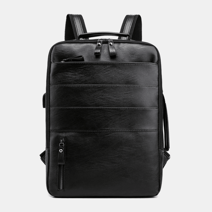 Multifunctional Large Capacity Backpack Laptop Bag with USB Charging Port for Business - MRSLM