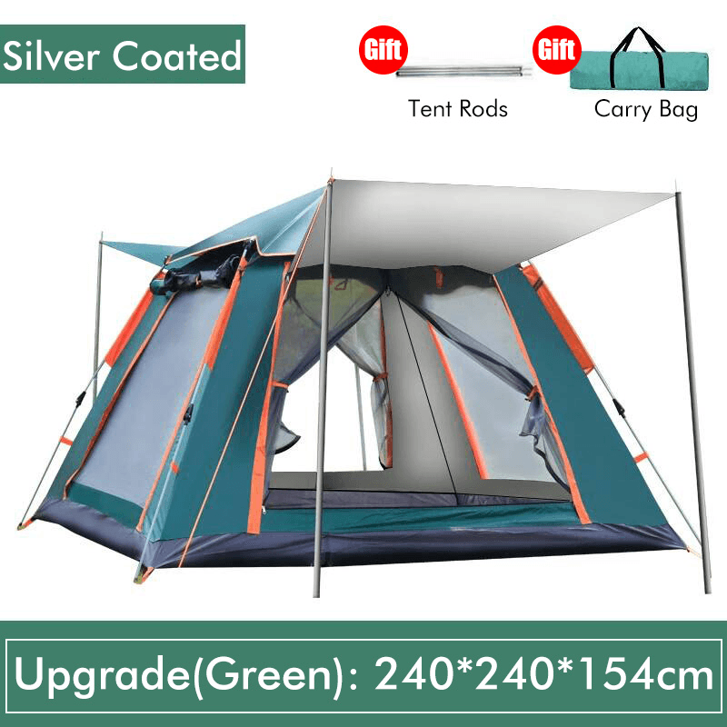 Ipree® 4-6 Person Tent Auto Setup Waterproof Windproof Ventilation Anti-Mosquito Camping Tent Carpa - MRSLM