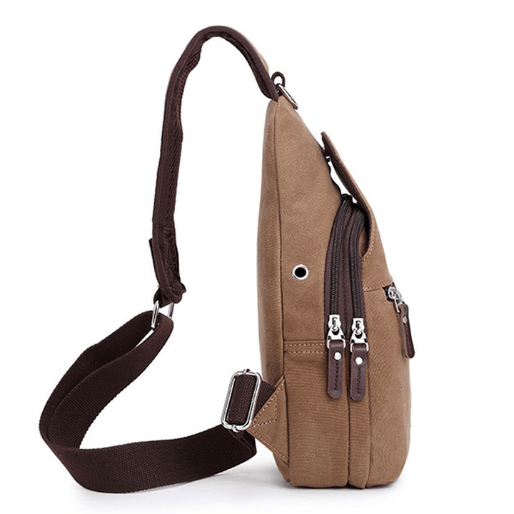 Vintage Canvas Casual Outdoor Travel Chest Bag - MRSLM