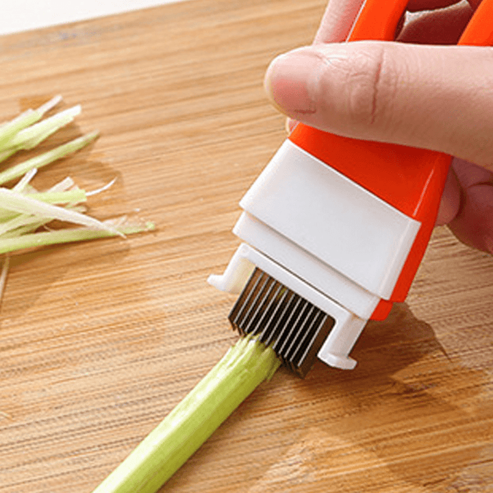 Creative Kitchen Chopping Tools Gadget Handle Size Onion Shredder Onion Flower Onion Shredded Onion Cutter - MRSLM