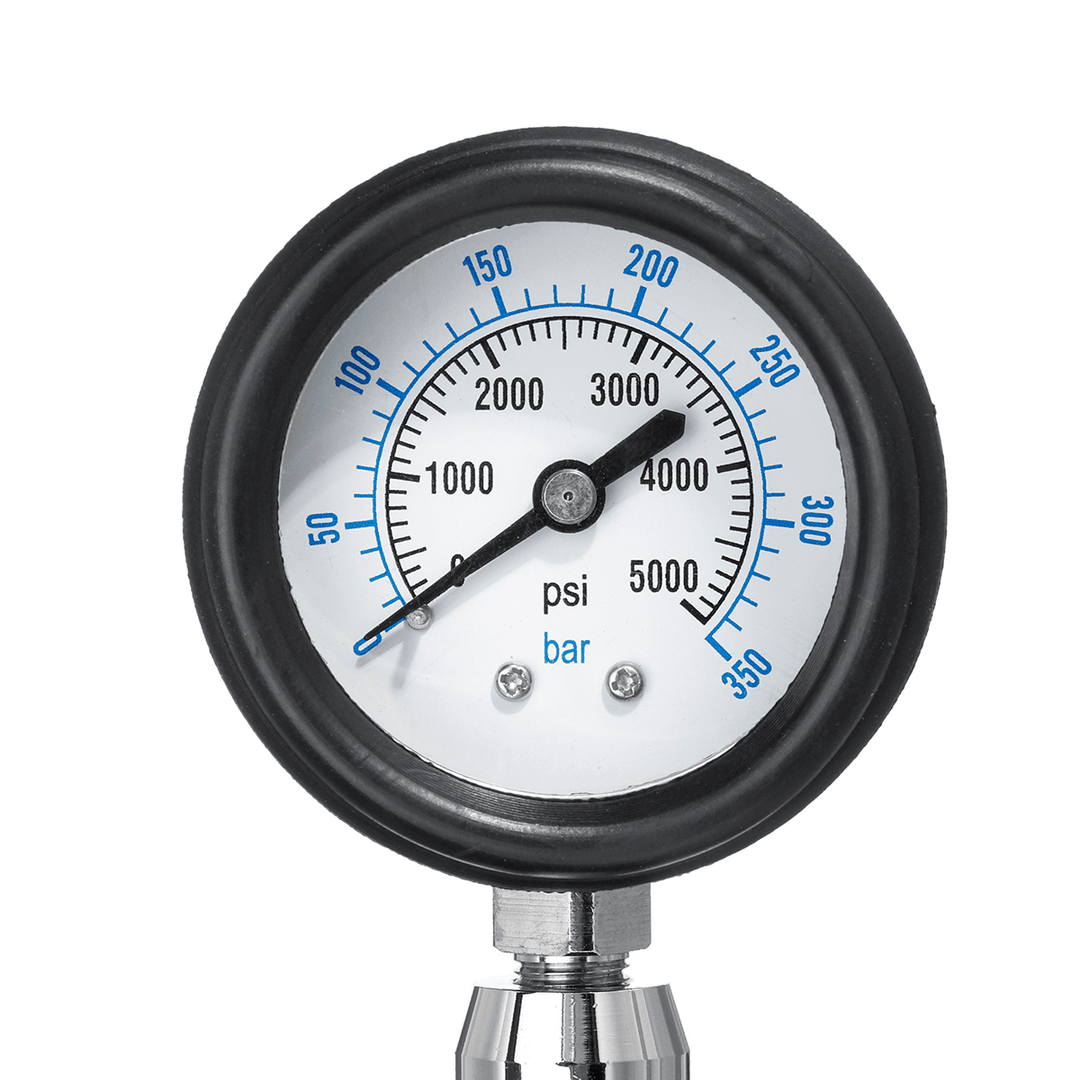 350 BAR Axial Hydraulic Pressure Gauge Test 40Mpa 6000PSI Stainless Steel Indicator - MRSLM