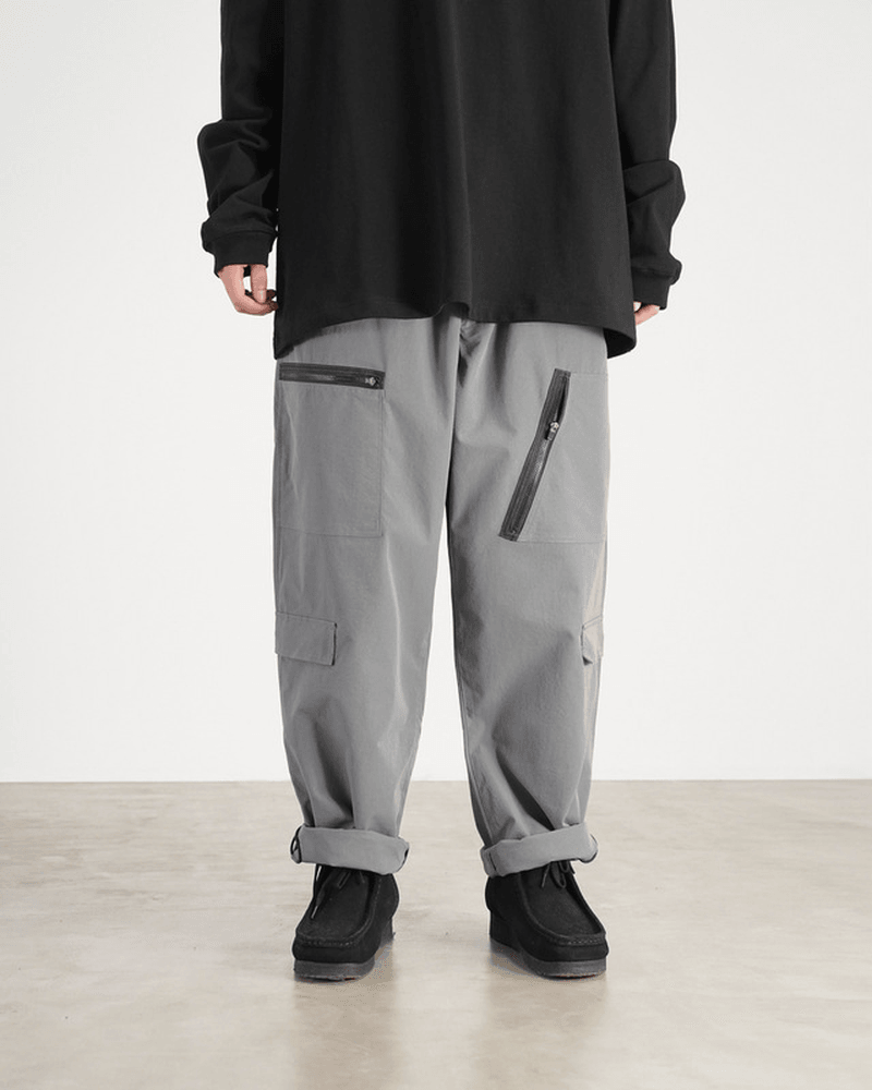 Waterproof Oversized Multi Pocket Zip Trousers - MRSLM