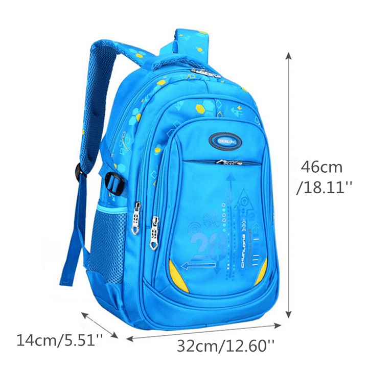 Nylon Large Waterproof Backpack Children School Bag for Middle Primary School Student - MRSLM