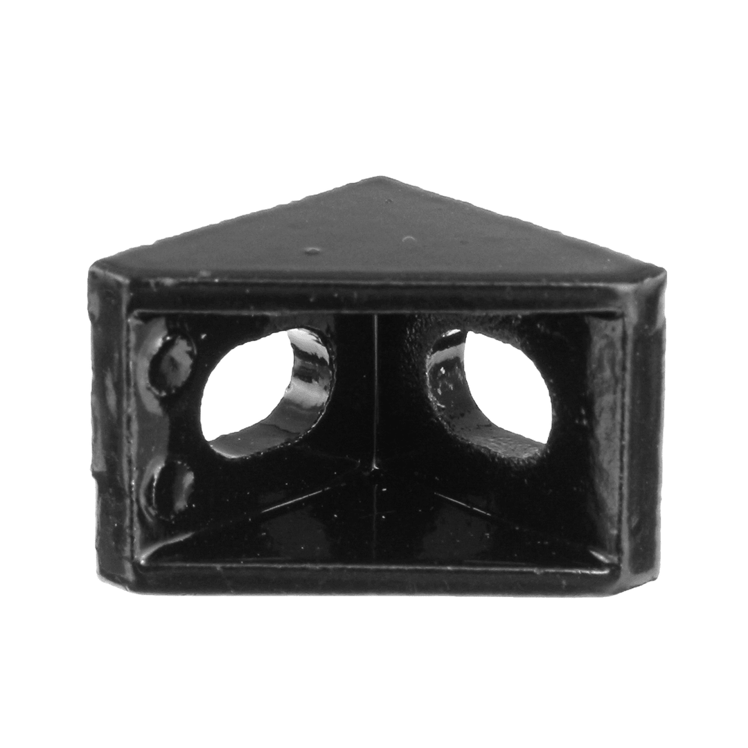 Suleve™ AJ20 10Pcs 2020 Black Aluminium Angle Corner Joint 2020 Series Aluminum Extrusion 20X20Mm Right Angle Bracket Furniture Fittings - MRSLM