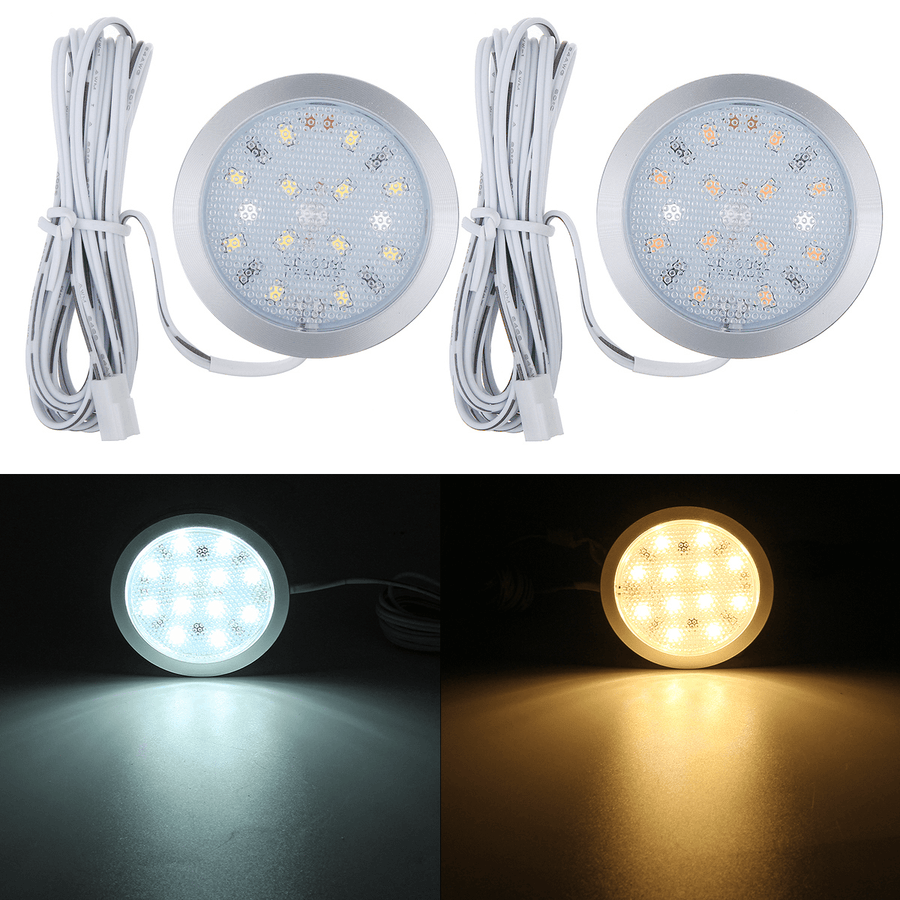 6Pcs 12V LED Spot Light Interior Lamp Downlight W/ Remote for VW T4 T5 RV Caravan - MRSLM