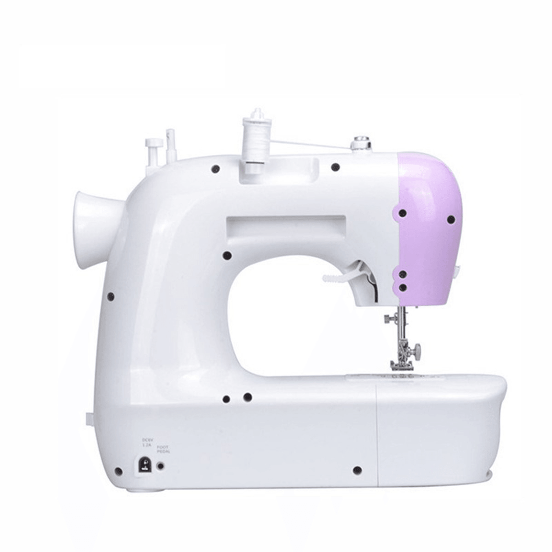 Mini Desktop Portable Electric Sewing Machine 12 Stitches Household DIY Clothes - MRSLM