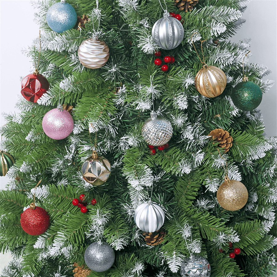 12Pcs 50Mm Christmas Tree Ball Baubles Decoration Xmas Hanging Party Ornaments - MRSLM