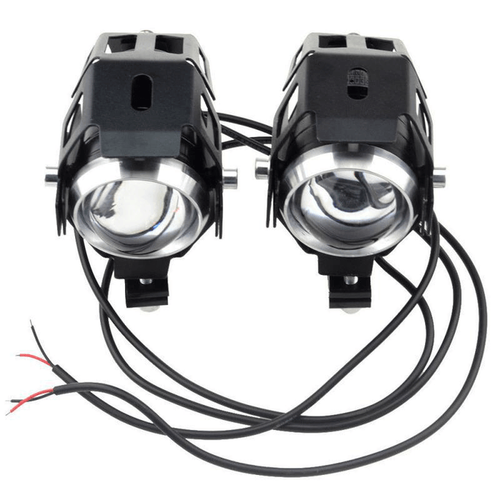 BIKIGHT 12V 125W Riding LED Headlight 3000LMW Chip U5 Motorbike Driving Spotlight E-Bike DIY Fog DRL Spot Head Light Lamp - MRSLM