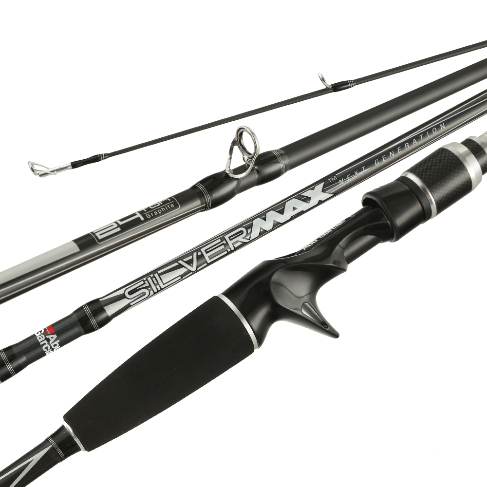 Abu Garcia 1.98/2.1/2.28M Carbon Spinning SILVER MAX Fishing Rod Casting Rod EVA Handle Lightweight Outdoor Fishing Tool - MRSLM