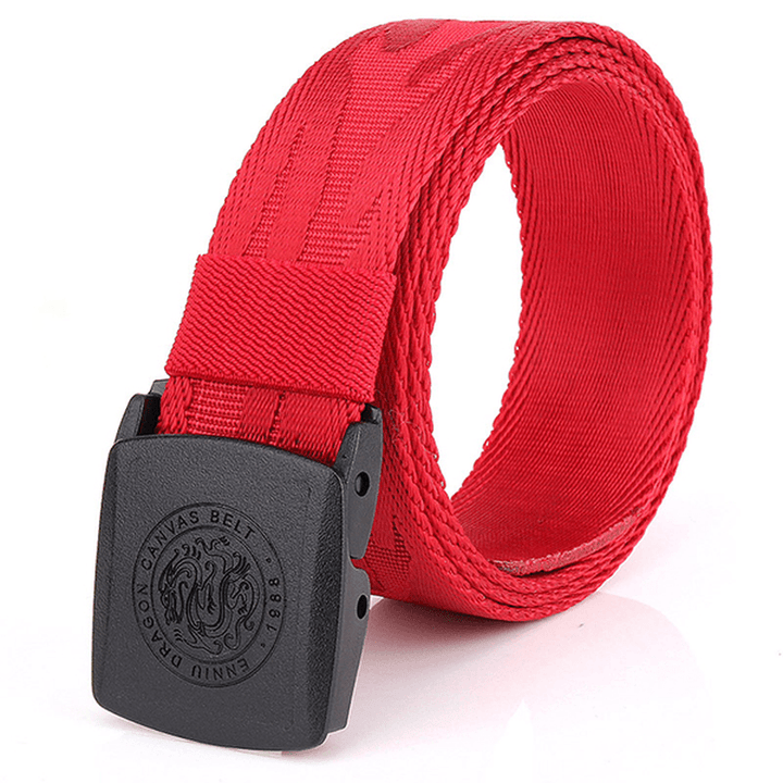 125CM Automatic Buckle Nylon Belt Men Army Tactical Alloy Buckle Pants Strap - MRSLM