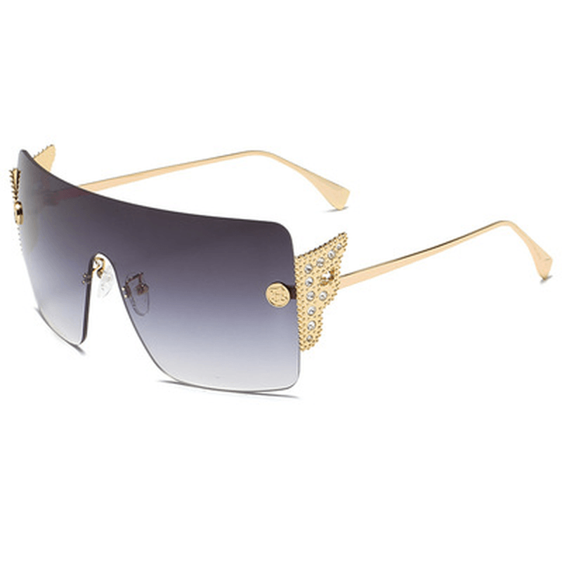 New Style Big Frame Sunglasses with One-Piece Piece - MRSLM